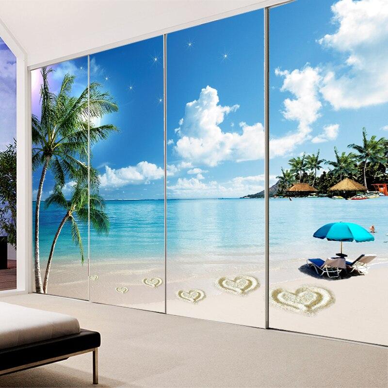 Stickers Placard Plage Paradisiaque