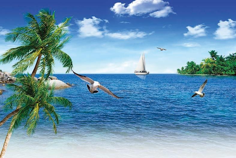 Stickers Placard <br>Île Paradisiaque