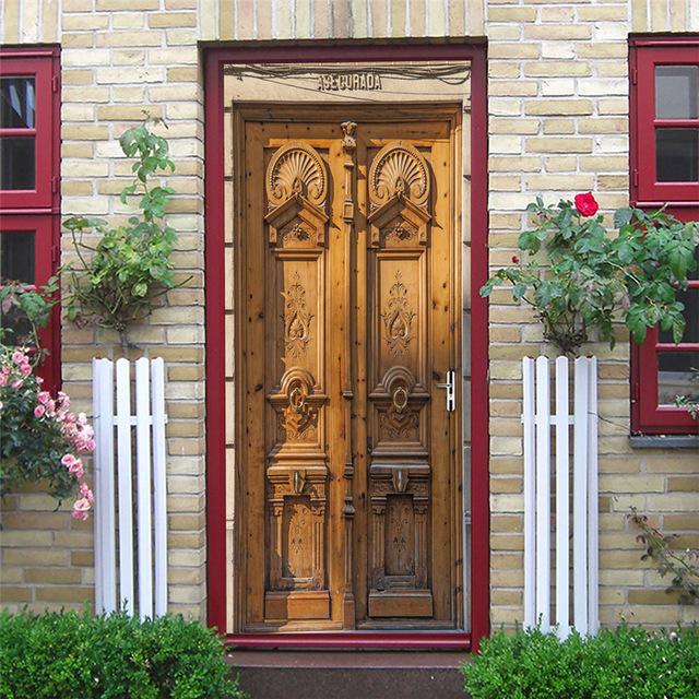 Stickers Porte Bois Fermée