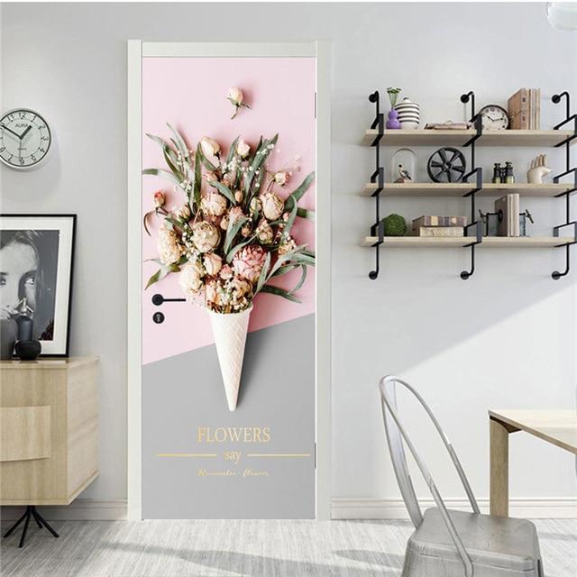 Stickers Porte Bouquet De Fleurs