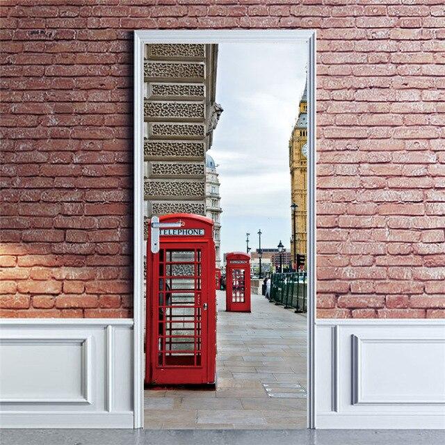 Stickers Porte Cabine Téléphonique Anglaise