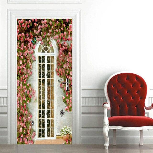 Stickers Porte Cadre De Rose