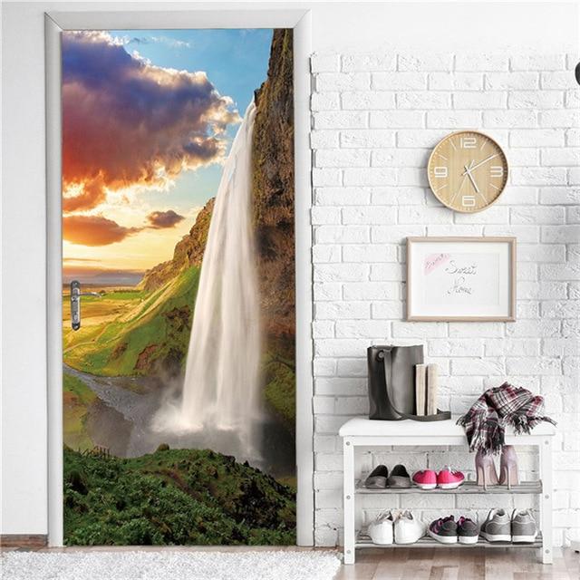 Stickers Porte Cascade Naturelle