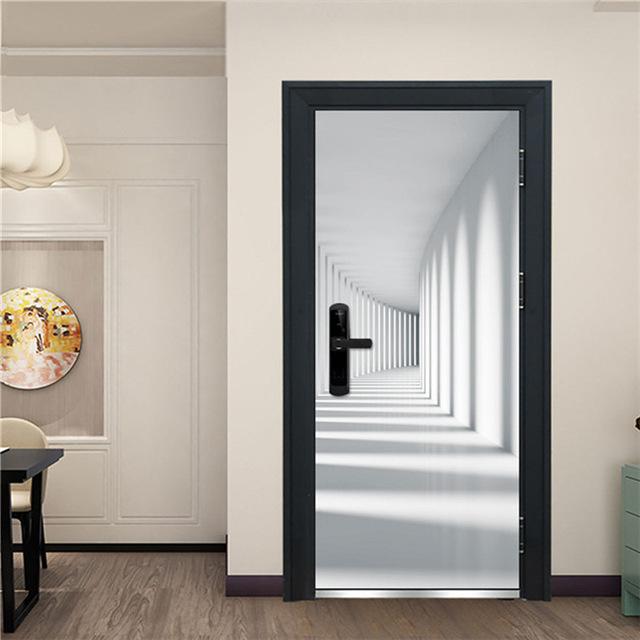 Stickers Porte Couloir Blanc