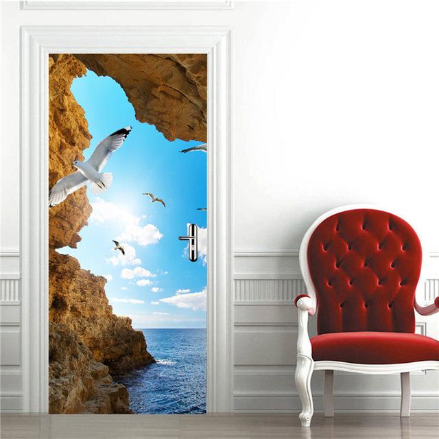 Stickers Porte Crevasse Du Paradis