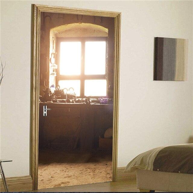 Stickers Porte Design Ancien