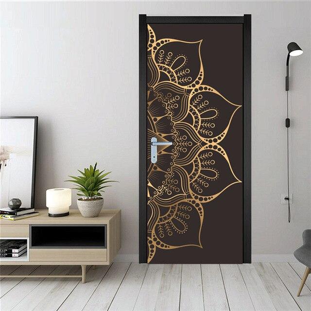 Stickers Porte Fleur Orientale