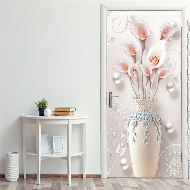 Stickers Porte Fleurs Élégantes