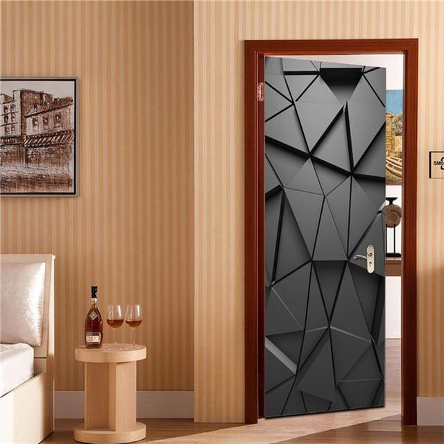 Sticker Porte 3D Trompe L'Œil Mer Bleu – Autocollant Amovible 73x205 Cm – Décoration Murale Chambre, Salle De Bain, Salon