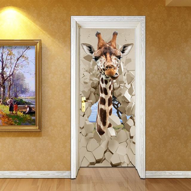 Stickers Porte Girafe