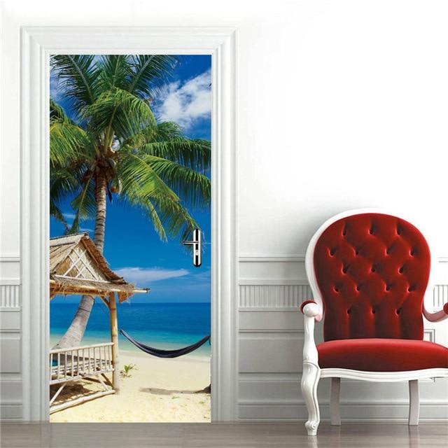Stickers Porte Hamac et Plage