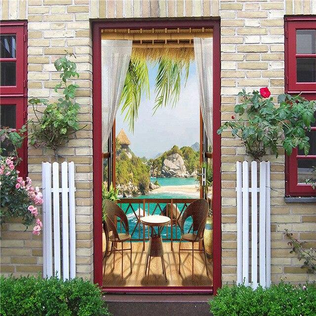 Stickers Porte île Du Cambodge