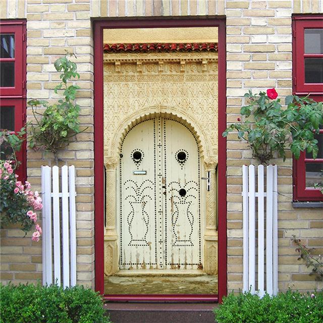 Stickers Porte Oriental Beige