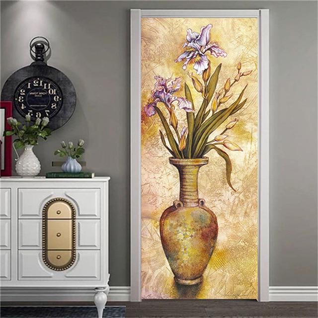 Stickers Porte Peinture Pot de Fleurs