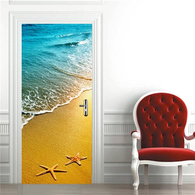 Stickers Porte Plage Somptueuse