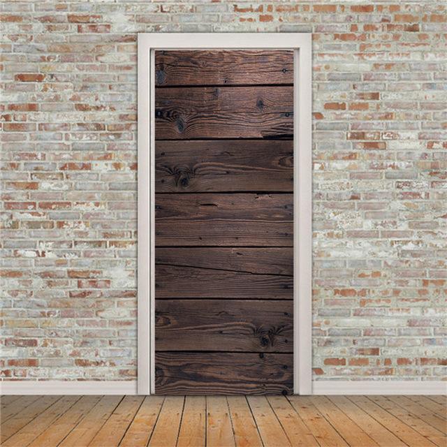 Stickers Porte Planches De Bois