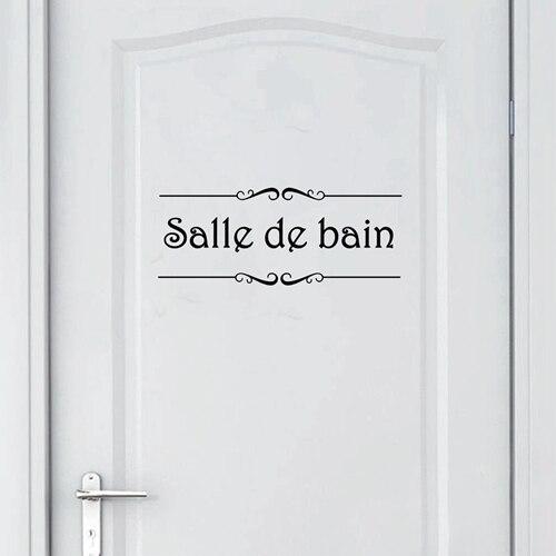 Stickers Pour Porte Salle De Bain