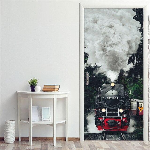 Stickers Porte Train À Vapeur