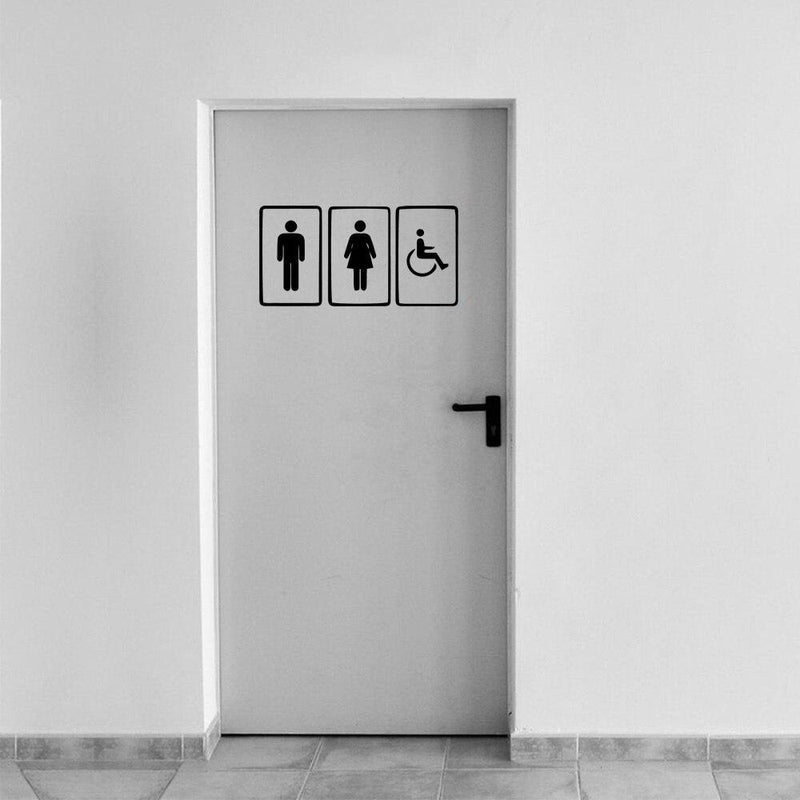 Stickers Porte WC Classique