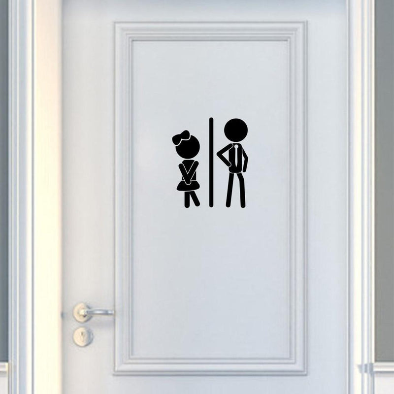 Stickers Porte WC Garçon Fille