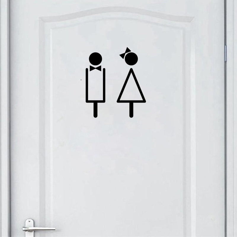 Stickers Porte WC Forme Géométrique