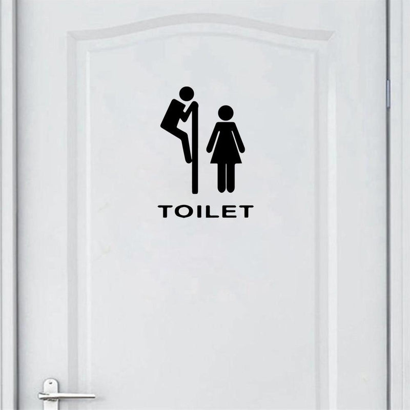 Stickers Porte WC Humoristique