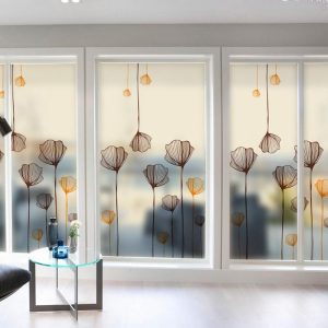 Stickers Placard Fleurs Sombres