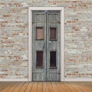 Stickers Porte Bois Gris