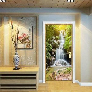 Stickers Porte Cascade Majestueuse