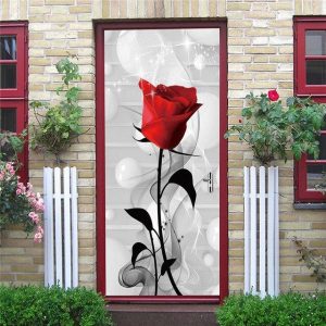 Stickers Porte Rose Classe