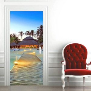 Stickers Porte Voyage Aux Seychelles