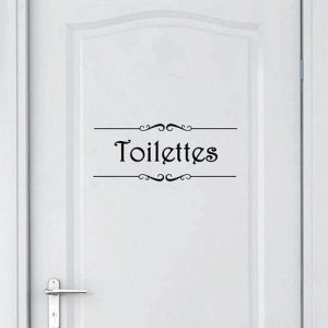Stickers Porte WC Homme Femme
